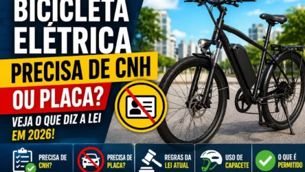 Bicicleta Elétrica Precisa de CNH ou Placa em 2026? Veja o Que Diz a Lei no Brasil