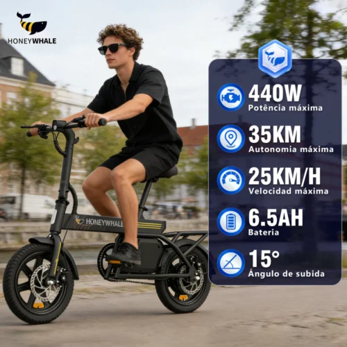 HONEYWHALE B20 Bicicleta Elétrica Adulto,440W