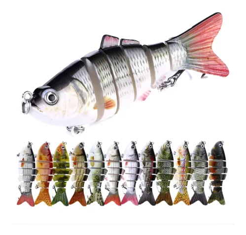 Isca Artificial Kit 5un Lambari (Tucunaré, Dourado, Traira, Robalo, Black Bass)