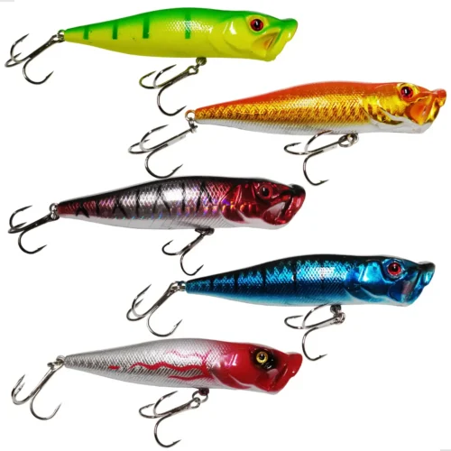Isca Artificial Popper Superfície 9cm 13g (Traíra, Tucunaré, Dourado, Robalo)