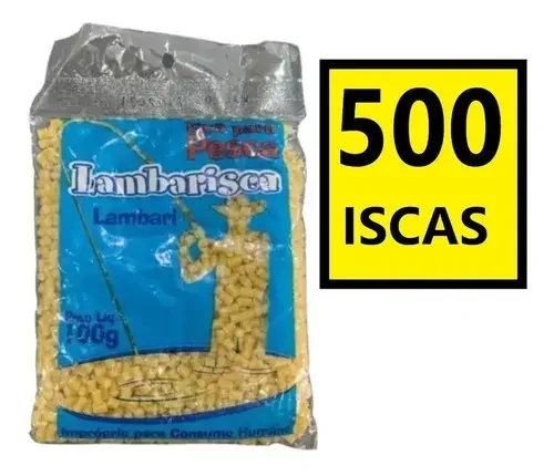 Isca Macarrão Lambarisca Amarelo (Tilápia e Lambari)